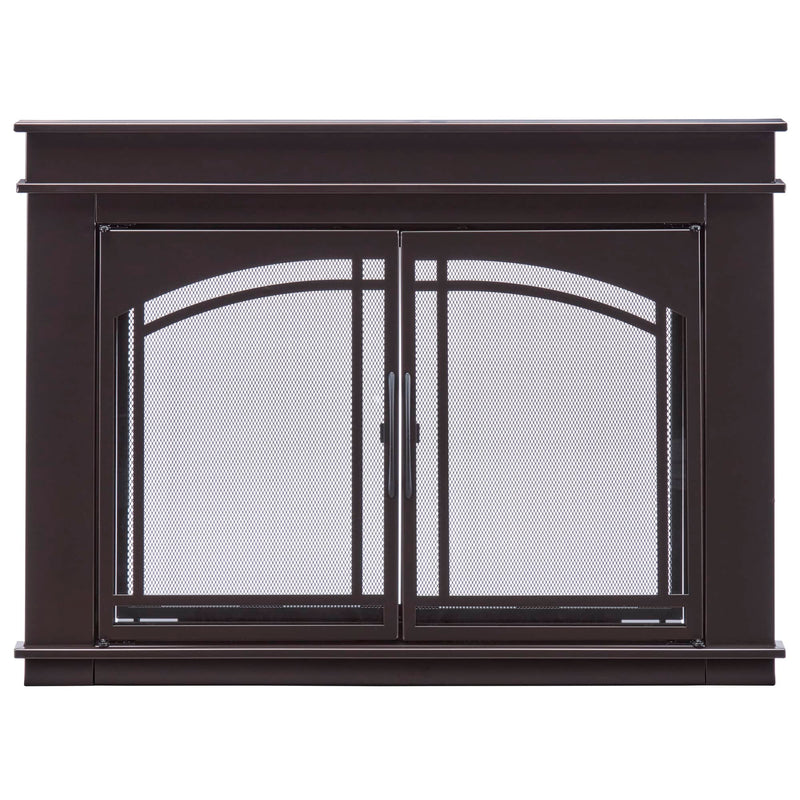 Bluegrass Living Branford Fireplace Glass Doors With Screen, Small - Model# BRFD-SM