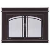 Bluegrass Living Branford Fireplace Glass Doors With Screen, Small - Model# BRFD-SM