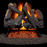Duluth Forge Vented Natural Gas Fireplace Log Set - 18 in., 45,000 BTU, Heartland Oak