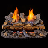 Duluth Forge Ventless Dual Fuel Gas Log Set - 24 in. Berkshire Split Oak