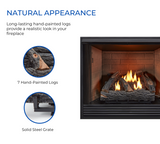 HearthSense Ventless Dual Fuel Gas Log Set - 24 in., 32,000 BTU, T-Stat Control - Model# VFL24T