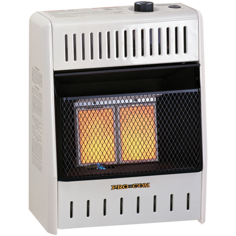 ProCom Reconditioned Dual Fuel Ventless Infrared Heater - 10,000 BTU, T-Stat Control - Model# MD2TPA-R