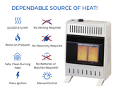 ProCom Heating  Ventless Infrared Plaque Heater With Base Feet - 10,000 BTU, Manual Control