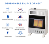 ProCom Heating Thermostatic Control Infrared Vent Free Indoor Space Heater 10,000 BTU with Base Feet Included