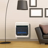 ProCom Heating Propane Gas Vent Free Blue Flame Gas Space Heater - 20,000 BTU, T-Stat Control - Model# ML200TBG