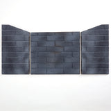 Slate Gray Ceramic Fiber Brick Panel for 450 Series Outdoor Fireplace Insert - Model# FLB450-SG