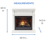 Duluth Forge Dual Fuel Ventless Gas Fireplace - 26,000 BTU