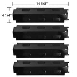 Avenger 98531 Universal BBQ Grill Heat Tents for Charbroil Grill Replacement Parts, Heat Shield Plates for Thermos, Master Forge, Savor Pro, 14 5/8 Inch Long Porcelain Steel Flame Tamers - Set of 4