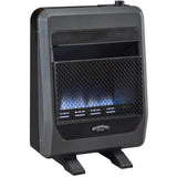 Bluegrass Living Vent Free Blue Flame Gas Space Heater With Blower and Base Feet - 20,000 BTU, T-Stat Control