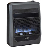 Bluegrass Living Vent Free Blue Flame Gas Space Heater With Blower and Base Feet - 20,000 BTU, T-Stat Control