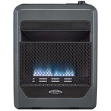 Bluegrass Living Vent Free Blue Flame Gas Space Heater With Blower and Base Feet - 20,000 BTU, T-Stat Control