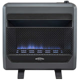 Bluegrass Living Vent Free Blue Flame Gas Space Heater With Blower and Base Feet - 30,000 BTU, T-Stat Control