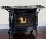 Duluth Forge Dual Fuel Ventless Gas Stove - 26,000 BTU, Remote Control, Gloss Black Finish - Model# FDSR25-GF