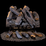 Duluth Forge Vented Natural Gas Fireplace Log Set - 18 in., 45,000 BTU, Heartland Oak