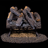 Duluth Forge Vented Natural Gas Fireplace Log Set - 18 in., 45,000 BTU, Heartland Oak