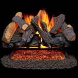 Duluth Forge Vented Natural Gas Fireplace Log Set - 24 in., 55,000 BTU, Heartland Oak