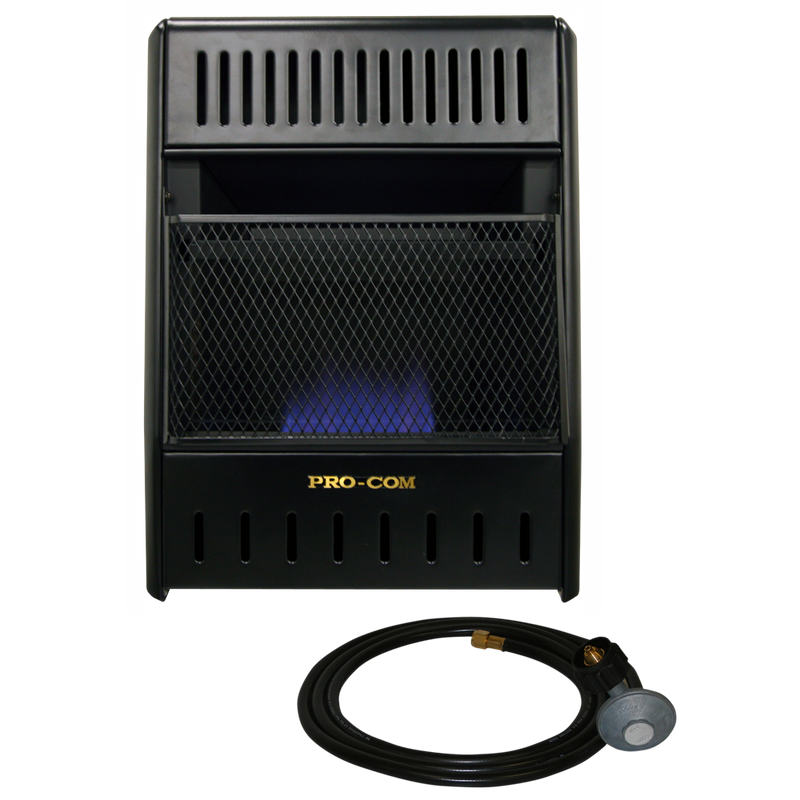 ProCom Liquid Propane Ventless Ice House Heater - 10,000 BTU, T-Stat, Model# ML100TBAHR