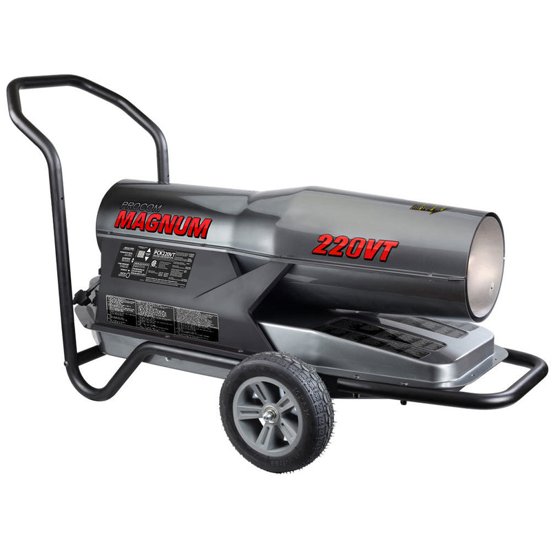 ProCom Kerosene Forced Air Heater - 160,000-220,000 BTU, Multifuel, Model# PCK220VT