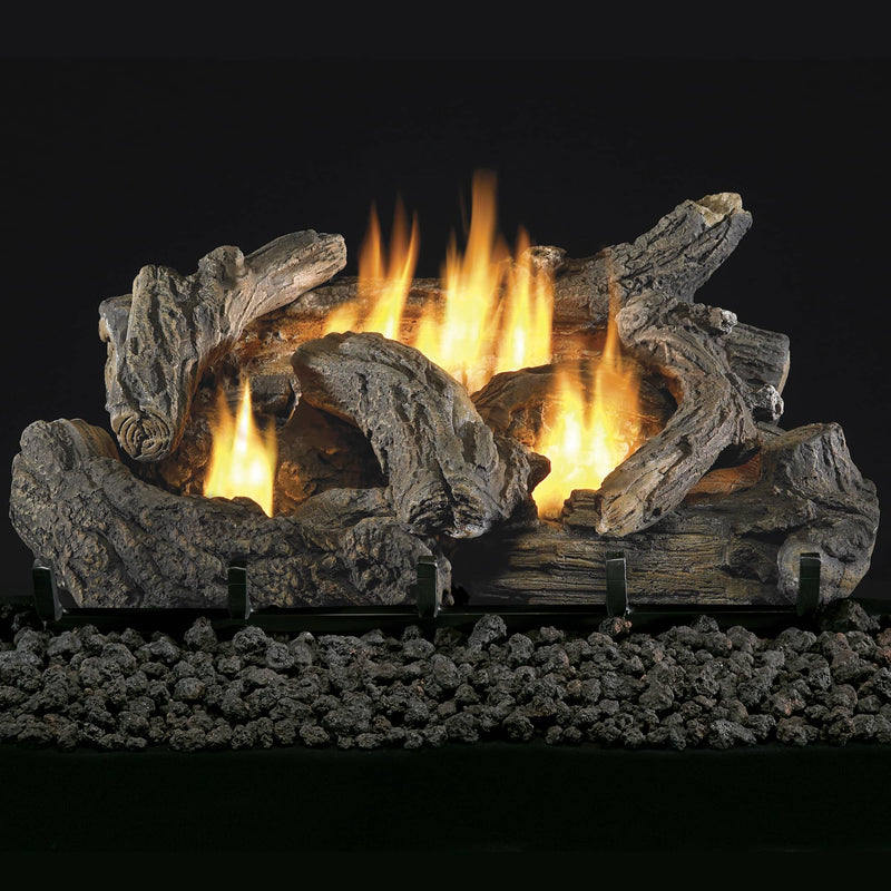 ProCom Ventless Dual Fuel Gas Log Set - 24in., 32,000 BTU, T-Stat Control - Model# PCNSD24TD