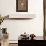 Duluth Forge 48-Inch Fireplace Shelf Mantel With Corbels - Antique White Finish