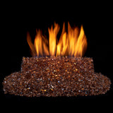 Duluth Forge 1/4 in. Premium Reflective Copper Fire Glass - 10 lb. Bag Fire Pit Glass 14RCOGM