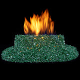 Duluth Forge 1/4 in. Premium Reflective Emerald Fire Glass - 10 lb. Bag Fire Pit Glass 14REMGM