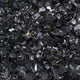 Duluth Forge 1/4 in. Premium Reflective Black Fire Glass - 10 lb. Bag Fire Pit Glass 14RBLKGM