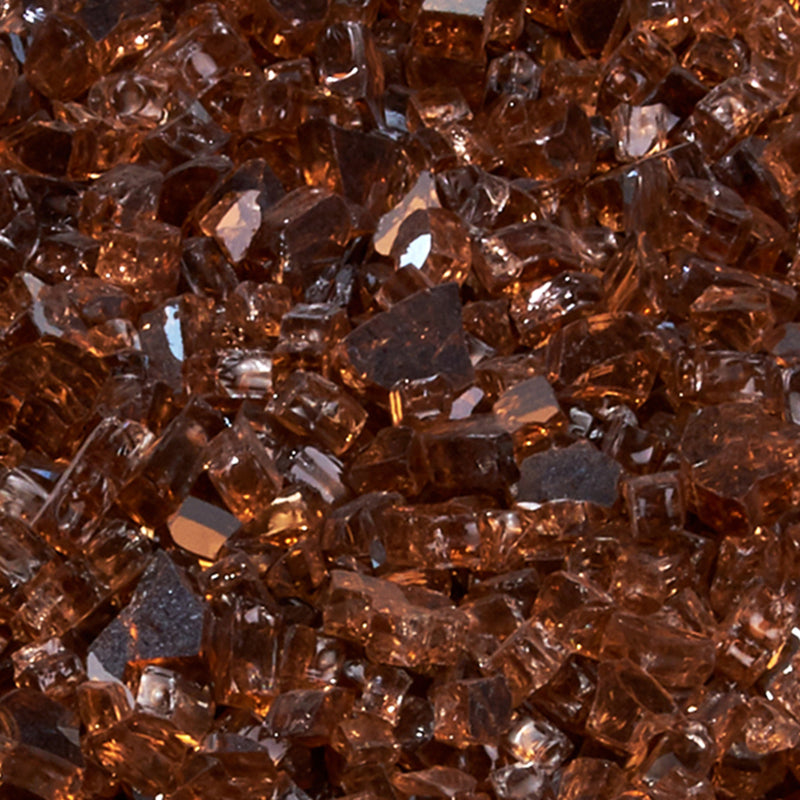 Duluth Forge 1/4 in. Premium Reflective Copper Fire Glass - 10 lb. Bag Fire Pit Glass 14RCOGM