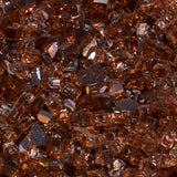 Duluth Forge 1/4 in. Premium Reflective Copper Fire Glass - 10 lb. Bag Fire Pit Glass 14RCOGM